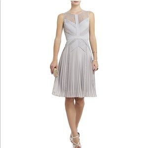 Raya Sleeveless Pleated Lace Dress